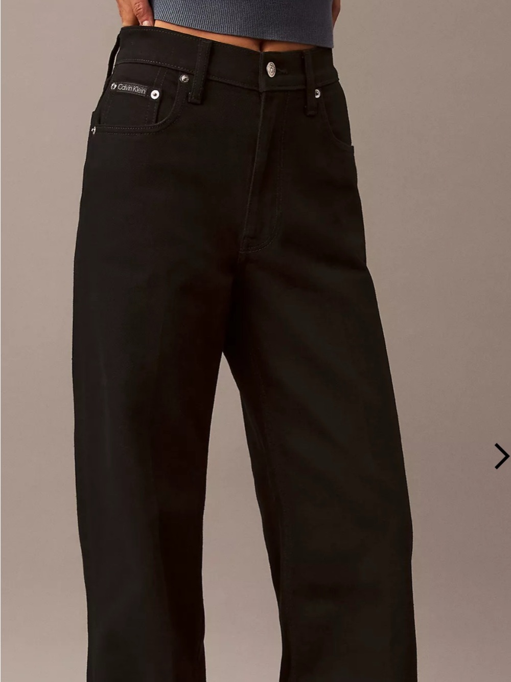 Calvin Klein Black jeans Ultra High WideLeg